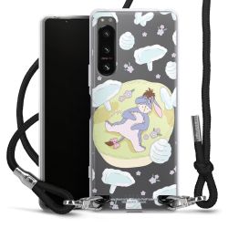 New Carry Case Transparent Stoff schwarz/silber