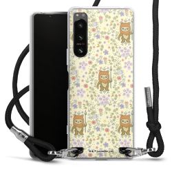 New Carry Case Transparent Stoff schwarz/silber