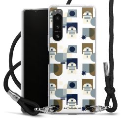 New Carry Case Transparent Stoff schwarz/silber