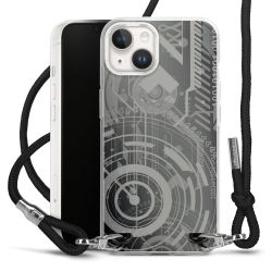 Carry Case Transparent Fabric black/silver