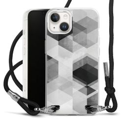 Carry Case Transparent Fabric black/silver