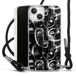 Carry Case Transparent Fabric black/silver