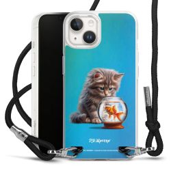 New Carry Case Transparent Stoff schwarz/silber