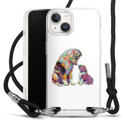 New Carry Case Transparent Stoff schwarz/silber