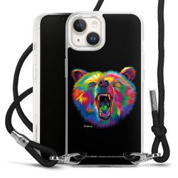 New Carry Case Transparent Stoff schwarz/silber