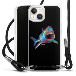 New Carry Case Transparent Stoff schwarz/silber