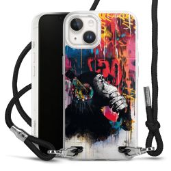 New Carry Case Transparent Stoff schwarz/silber