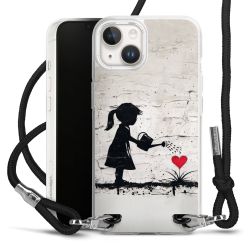 New Carry Case Transparent Stoff schwarz/silber