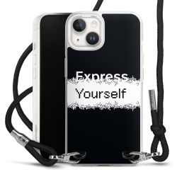 New Carry Case Transparent Stoff schwarz/silber