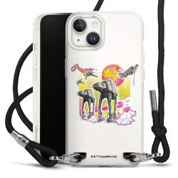 New Carry Case Transparent Stoff schwarz/silber