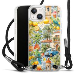 New Carry Case Transparent Stoff schwarz/silber