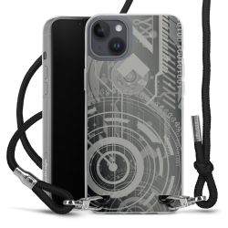 Carry Case Transparent Fabric black/silver