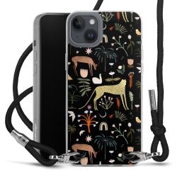 New Carry Case Transparent Stoff schwarz/silber