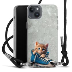 New Carry Case Transparent Stoff schwarz/silber