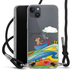 New Carry Case Transparent Stoff schwarz/silber