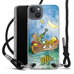 New Carry Case Transparent Stoff schwarz/silber