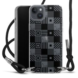 New Carry Case Transparent Stoff schwarz/silber