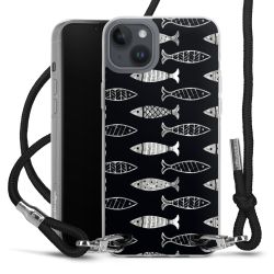 New Carry Case Transparent Stoff schwarz/silber