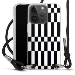 New Carry Case Transparent Stoff schwarz/silber