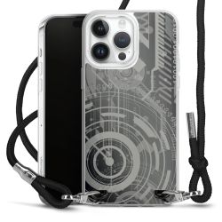 Carry Case Transparent Fabric black/silver