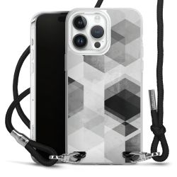 Carry Case Transparent Fabric black/silver