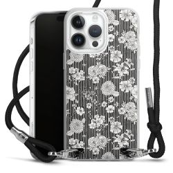 Carry Case Transparent Fabric black/silver