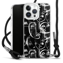 Carry Case Transparent Fabric black/silver