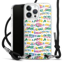 New Carry Case Transparent Stoff schwarz/silber