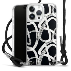 New Carry Case Transparent Stoff schwarz/silber