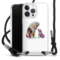 New Carry Case Transparent Stoff schwarz/silber