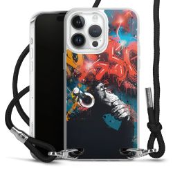 New Carry Case Transparent Stoff schwarz/silber