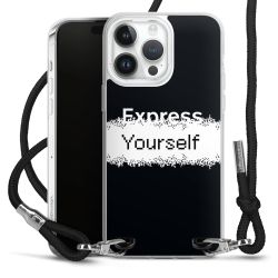 New Carry Case Transparent Stoff schwarz/silber