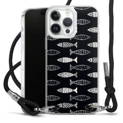 New Carry Case Transparent Stoff schwarz/silber