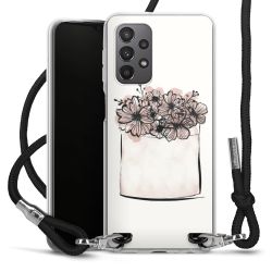 Carry Case Transparent Fabric black/silver