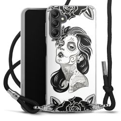 Carry Case Transparent Fabric black/silver