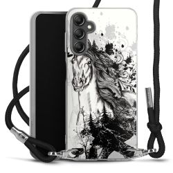 Carry Case Transparent Fabric black/silver