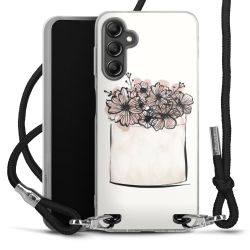 Carry Case Transparent Fabric black/silver