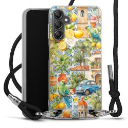 New Carry Case Transparent Stoff schwarz/silber