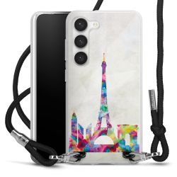 Carry Case Transparent Fabric black/silver