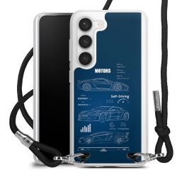 New Carry Case Transparent Stoff schwarz/silber