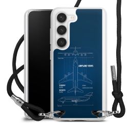 New Carry Case Transparent Stoff schwarz/silber