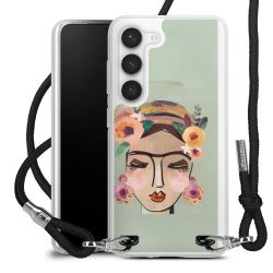 New Carry Case Transparent Stoff schwarz/silber