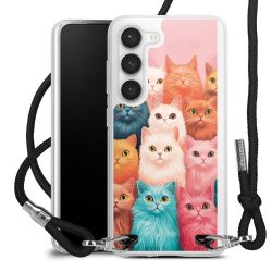 New Carry Case Transparent Stoff schwarz/silber