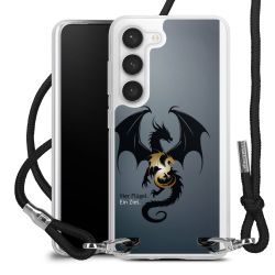 New Carry Case Transparent Stoff schwarz/silber