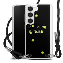 New Carry Case Transparent Stoff schwarz/silber