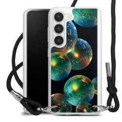 New Carry Case Transparent Stoff schwarz/silber