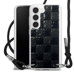 New Carry Case Transparent Stoff schwarz/silber