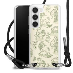 New Carry Case Transparent Stoff schwarz/silber