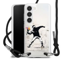 New Carry Case Transparent Stoff schwarz/silber