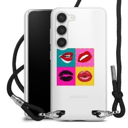 New Carry Case Transparent Stoff schwarz/silber